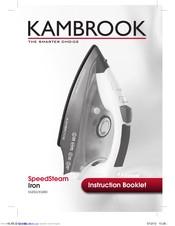 Kambrook SpeedSteam KI480 Instruction Booklet