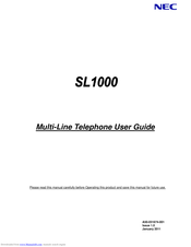Nec SL1000 User Manual