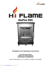 Hi-Flame GloFire 905 Installation And Operating Instructions Manual