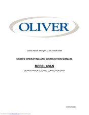 Oliver 688-N User's Operating And Instruction Manual