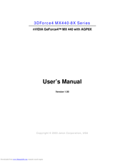 Nvidia 3DForce4 MX440-8X Series User Manual