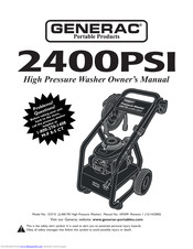 Generac Portable Products 2400PSI Owner's Manual