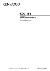 Kenwood KDC-153 Instruction Manual