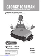 George Foreman The Next Grilleration Super Champ GRP3 Use And Care Book Manual