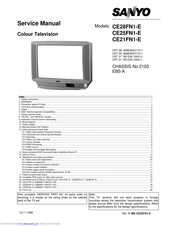 Sanyo CE28FN1-E Service Manual