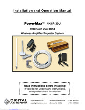 Digital Antenna PowerMax 4KMR-30U Installation And Operation Manual
