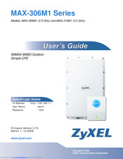 ZyXEL Communications MAX-306M1 User Manual