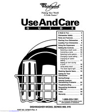 Whirlpool 915 SERIES Use & Care Manual