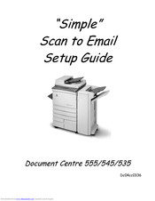 Xerox Document Centre 535 Setup Manual