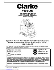 Clarke FOCUS 00310C Operator's Manual