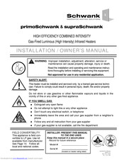 Schwank primoSchwank Installation & Owner's Manual