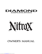 Diamond Amplification Nitrox Owner's Manual