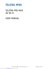 Telstra MF65 User Manual