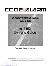 Code Alarm ca 4552 Owner's Manual