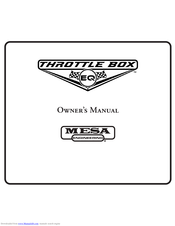 Mesa Throttle Box Owner's Manual