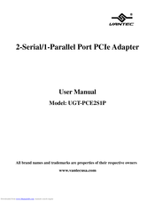 Vantec UGT-PCE2S1P User Manual