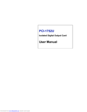 Advantech PCI-1752USO User Manual