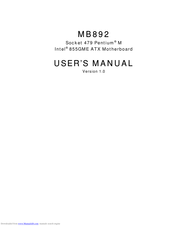 Ibase Technology MB892 User Manual