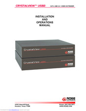 Rose electronics CrystalView USB2 Installation And Operation Manual