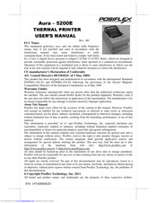 POSIFLEX Aura-5200E User Manual
