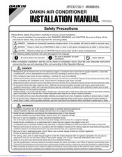 Daikin FTXS09 Installation Manual