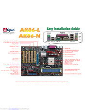 AOpen AK86-N Easy Installation Manual