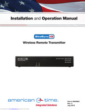 American Time SiteSynqIQ Installation And Operation Manual
