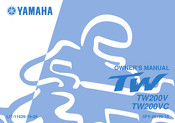 Yamaha TW200V Owner's Manual