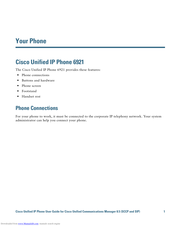 Cisco Unified IP Phone User Manual