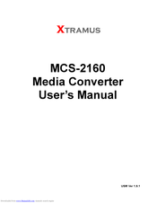 Xtramus MCS-2160 User Manual