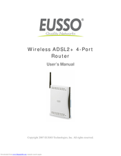 Eusso Wireless ADSL2+ 4-Port Router User Manual