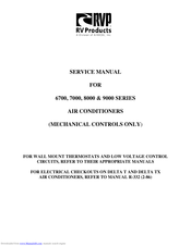 RV Products 9000 Series Service Manual