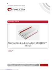 RACOM ECONOMY RE400 Operating Manual
