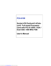 Advantech PCA-6188 User Manual