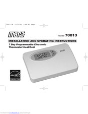 Mars 70813 Installation And Operating Instructions Manual