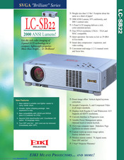 EIKI LC-SB22 Brochure & Specs