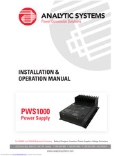 Analytic Systems PWS1000 Installation & Operation Manual