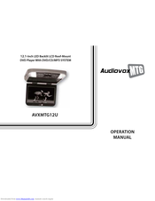Audiovox AVXMTG12U Operation Manual