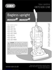 Vax Mach4 U90-M4 series Instruction Manual
