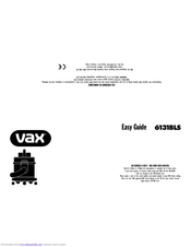Vax Bagged Cylinder User Manual