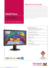 Viewsonic VA2213wm Specifications