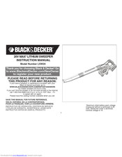 Black & Decker LSW20 Instruction Manual