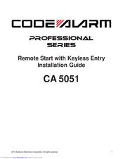 Code Alarm CA 5051 Installation Manual