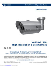 Vicon V660B-312IR Installation And Operation Manual