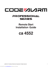 Code Alarm ca 4552 Installation Manual