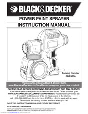 Black & Decker BDPS200 Instruction Manual