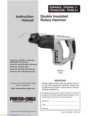 Porter-Cable 7765 Instruction Manual