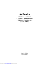 Addonics Technologies AD2SA3GPX1 User Manual