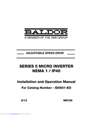 Baldor MN785 Installation And Operation Manual