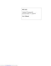 Advantech UltraSlim PPC-S153 User Manual